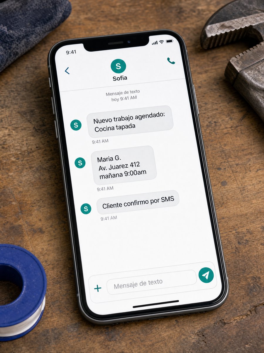 Conversacion de texto confirmando una cita